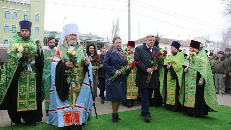 В Керчи открыли памятник князю Глебу и Игумену Никону