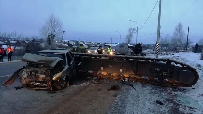 На месте ДТП в Свердловской области. 16 декабря 2019