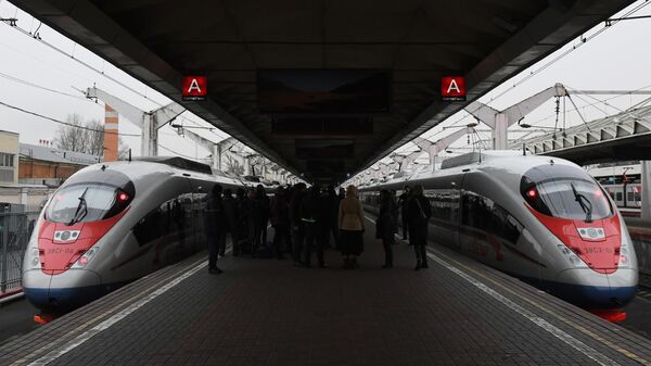 Поезда Сапсан на Ленинградском вокзале Москвы