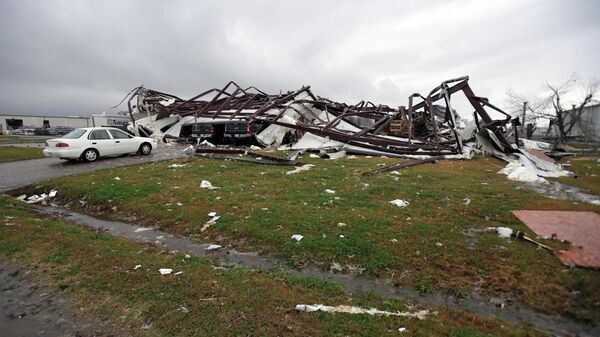 Последствия торнадо в Александрии, штат Луизиана. 16 декабря 2019