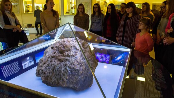 Метеорит Челябинск в Краеведческом музее в Челябинске