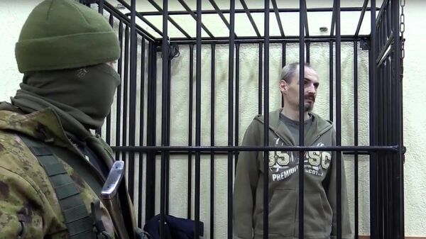 Гражданин Латвии Валентис Веселовс, задержанный сотрудниками Министерства государственной безопасности ЛНР