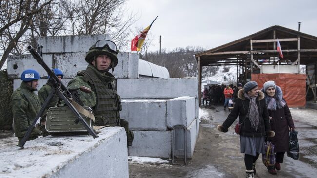 КПП Станица Луганская в ЛНР