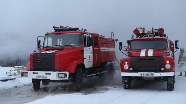 Пожарные машины МЧС Кемеровской области
