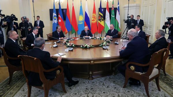 Президент России Владимир Путин на неформальной встрече лидеров стран Содружества Независимых Государств 
