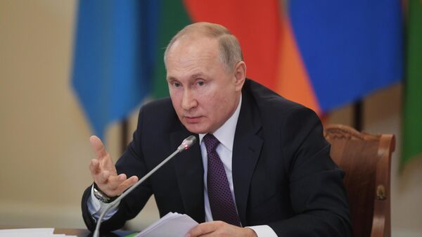 Президент РФ Владимир Путин на неформальной встрече лидеров государств Содружества Независимых Государств