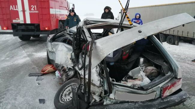 ДТП возле села Тебенякское Белозерского района в Курганской области. 21 декабря 2019