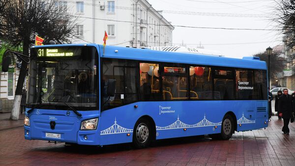 Новогодний автобус в Твери