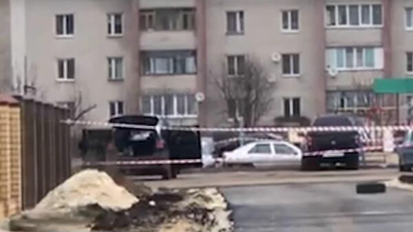 Опубликовано видео с места взрыва машины главы района под Воронежем
