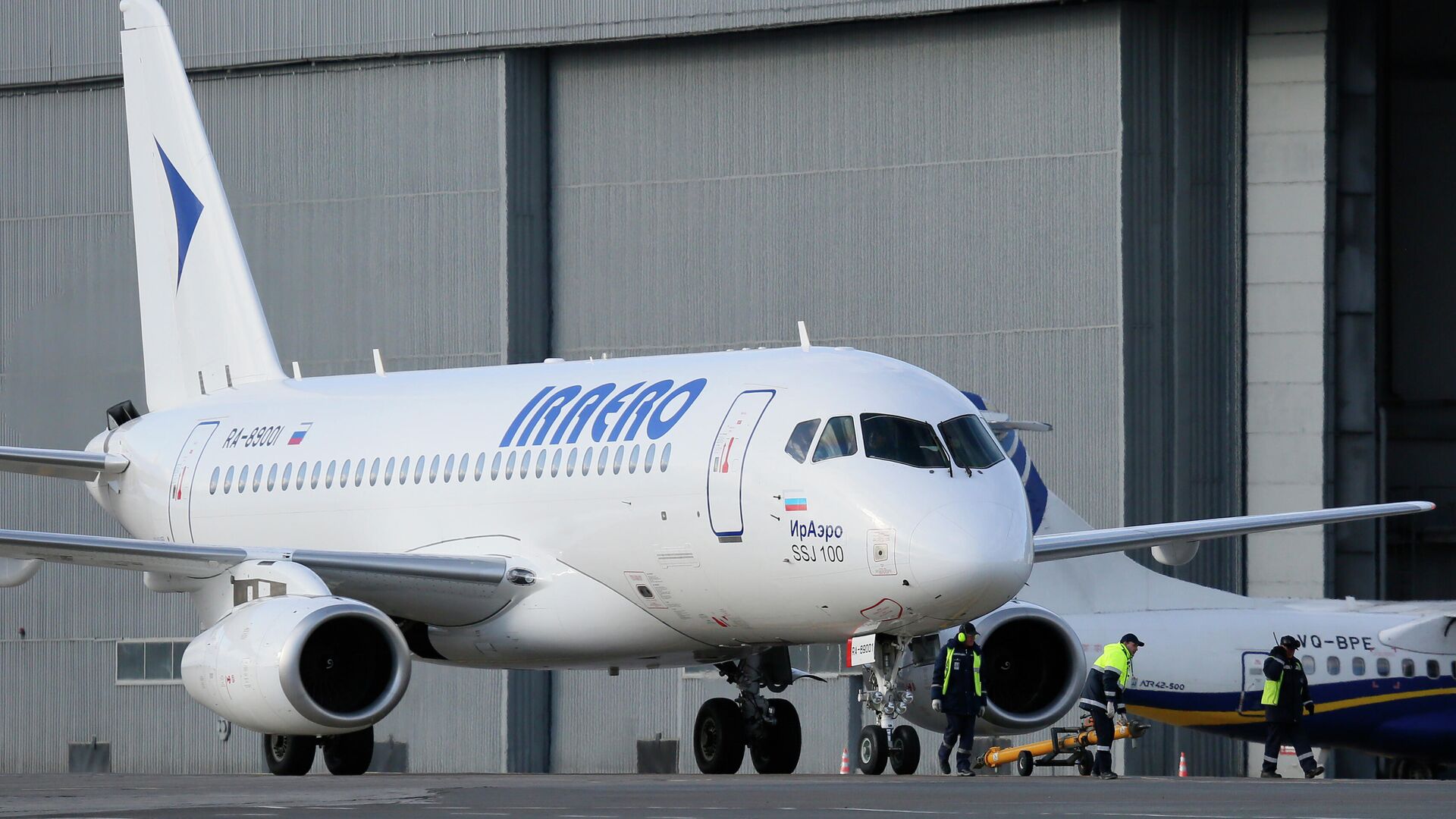 Пассажирский самолет Сухой Суперджет-100 авиакомпании ИрАэро - РИА Новости, 1920, 26.06.2023