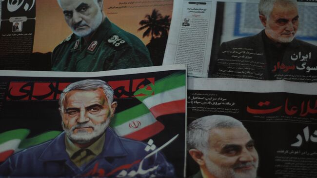 Вышедшие в субботу 4 января 2019 иранские газеты с Сулеймани на передовице