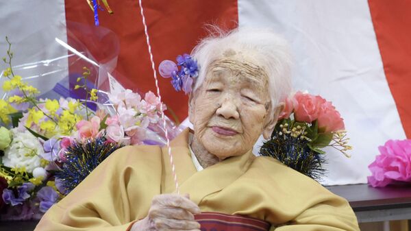 Японская долгожительница Канэ Танака. 5 января 2020
