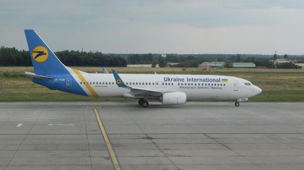 Самолет Boeing 737-8KV с бортовым номером UR-PSR авиакомпании Международные авиалинии Украины