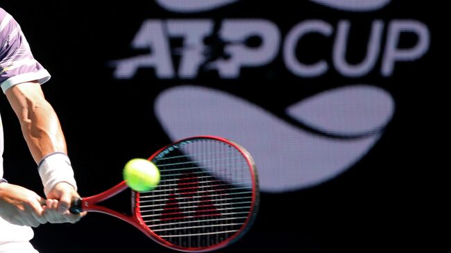 Теннисист сборной Японии на ATP Cup