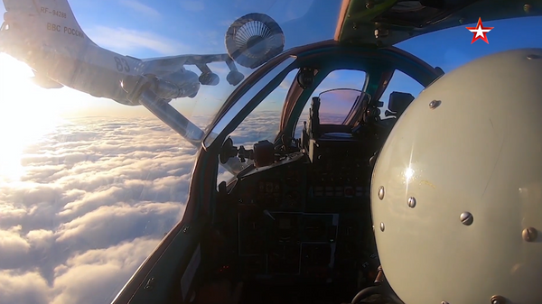 Дозаправку истребителей МиГ-31БМ в воздухе сняли на видео