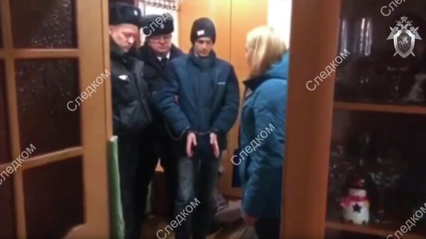 Следственные действия на месте убийства в Омске. Стоп-кадр видео