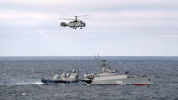 МПК Муромец Черноморского флота во время совместных учений Северного и Черноморского флотов в Черном море