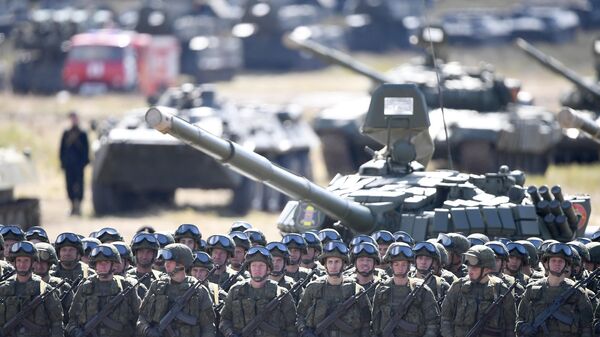Военнослужащие армии России на полигоне Цугол в Забайкальском крае