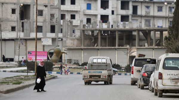 Город Манбидж в сирийской провинции Алеппо, который находится под самоуправлением курдов