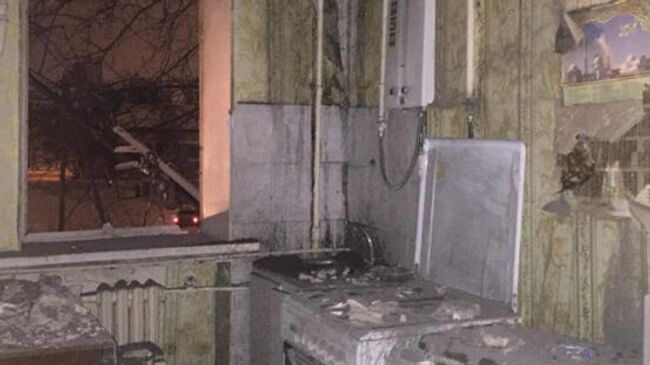 Квартира жилого дома в Уфе, где произошел хлопок газа. 15 января 2020