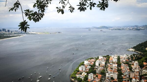 Вид на залив Гуанабара в Рио-де-Жанейро