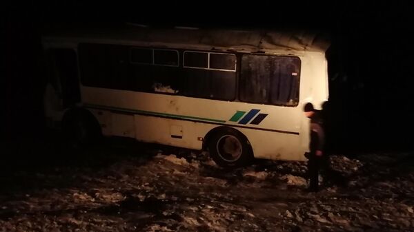 На месте ДТП с участием автобуса в Ульяновской области 