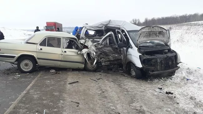 ДТП в районе села Полчаниновка Татищевского района, Саратовской области. 16 января 2019