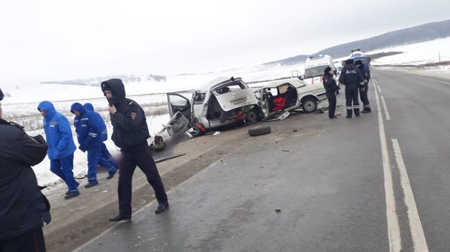 ДТП в районе села Полчаниновка Татищевского района, Саратовской области. 16 января 2019