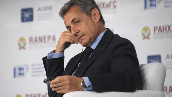 Экс-президент Франции Николя Саркози на XI Гайдаровском форуме в Москве