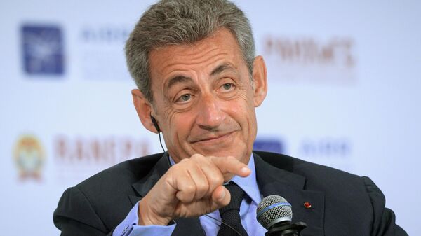 Экс-президент Франции Николя Саркози на XI Гайдаровском форуме в Москве