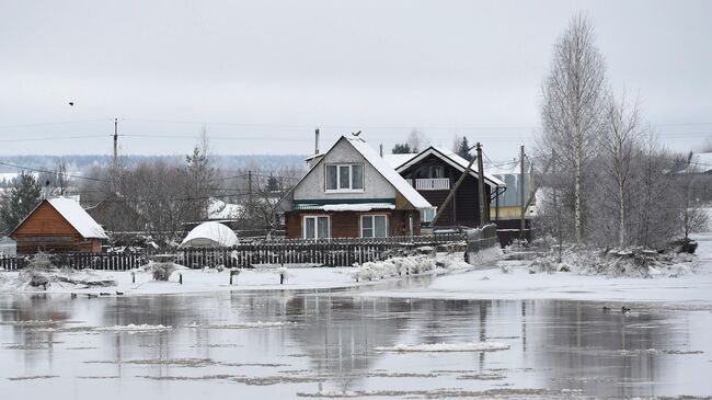 Подтопление в одном из селений Вологодской области