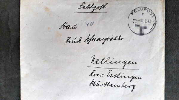 Немецкое письмо 1943 года, найденное на чердаке старого дома в Эммаусе, Тверская область