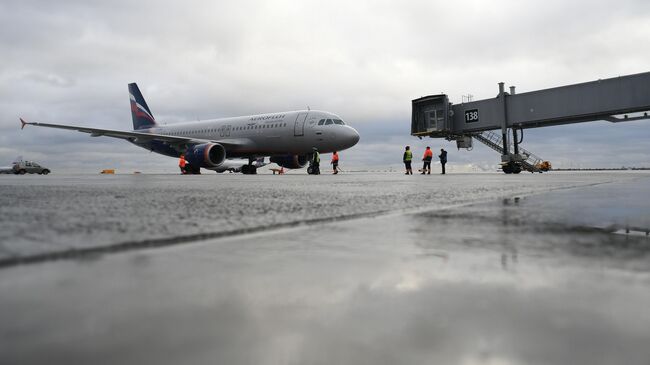 Самолет Airbus A320 авиакомпании Аэрофлот