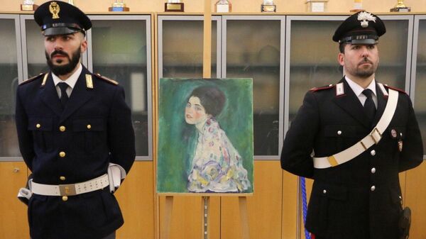 Найденная картина австрийского художника Густава Климта Портрет женщины