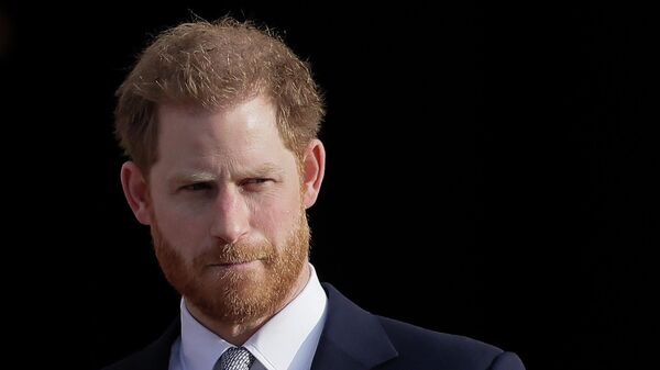 Британский принц Гарри в Букингемском дворце в Лондоне