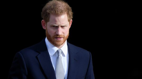 Британский принц Гарри в Букингемском дворце в Лондоне