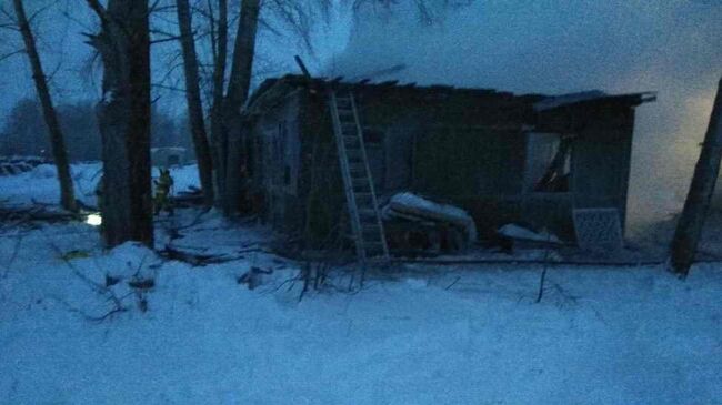 Пожар в Томской области