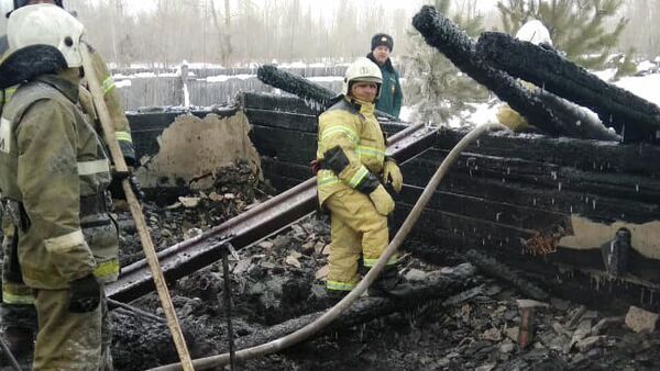 Пожар в доме в Томской области