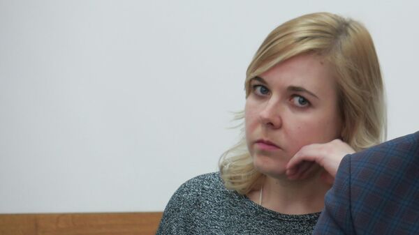 Марина Мартемьянова в зале Белоярского районного суда