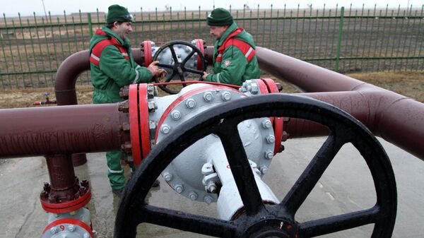 Распределительный пункт нефтепровода в Белоруссии