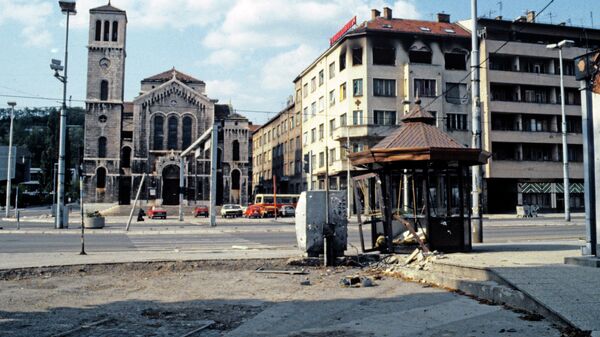 На улицах Сараево в период войны