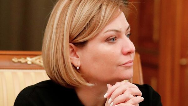 Министр культуры РФ Ольга Любимова перед началом заседания правительства РФ