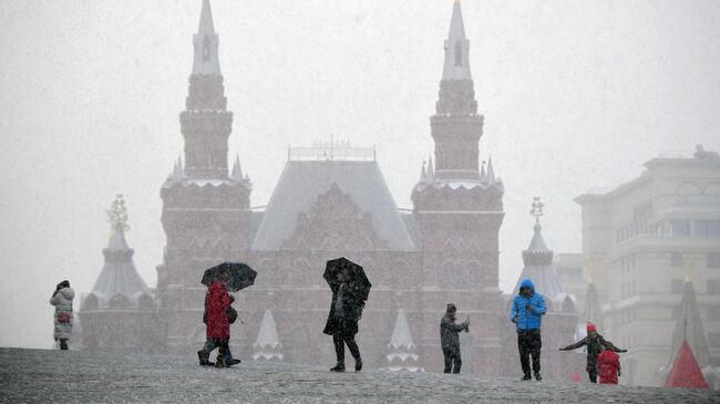 Снег в Москве