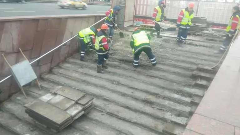 Ремонт подземного перехода у Парка Победы в Москве Ремонт подземного перехода у Парка Победы в Москве