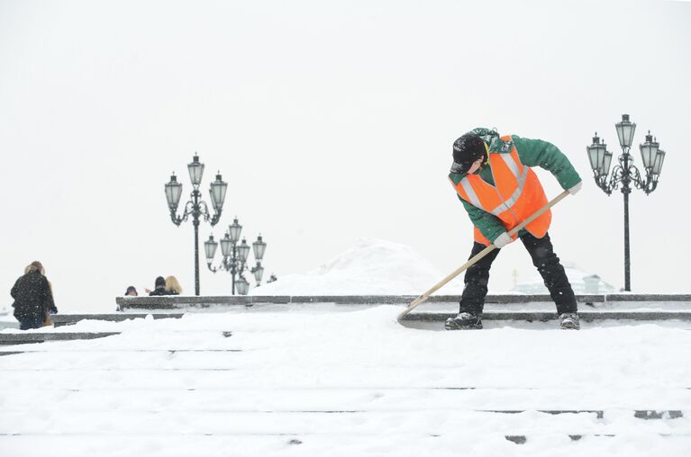 Сильный снегопад в Москве