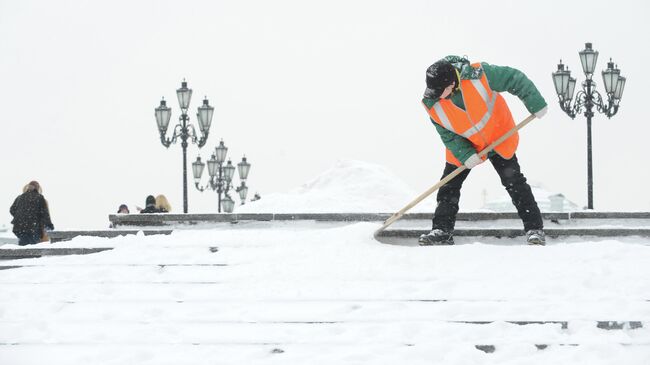 Сильный снегопад в Москве