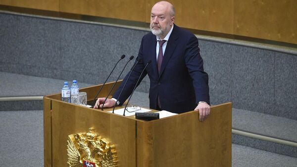Павел Крашенинников на пленарном заседании Государственной Думы РФ