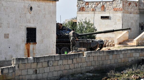 Военная техника в сирийской провинции Идлиб
