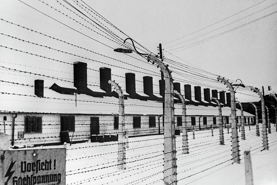 Концентрационный лагерь Освенцим на территории Польши