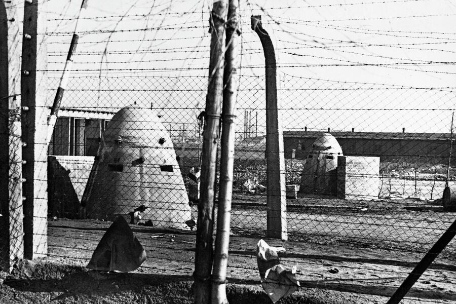 Концлагерь Освенцим. Бронеколпаки с пулеметными гнездами